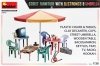 MiniArt 35647 STREET FURNITURE WITH ELECTRONICS & UMBRELLA 1/35